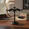 Decorative Balance Scale Antique Finish Vintage Balance Scale Tabletop Decor Freestanding Stable Base for Shelf