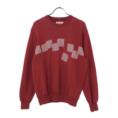 PINK HOUSE Long Sleeve Trainer Red Sweat Women Used