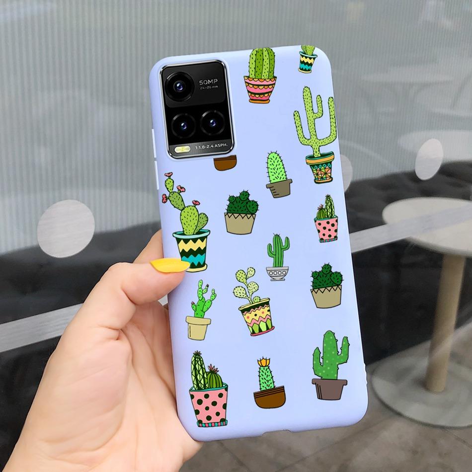 Cartooon Phone Case For Vivo Y21 2021 Y21S Y 21 V2110 V2111 Candy Silicon Case Back Cover For Vivo Y33S Y 33S V2109 Shell Funda