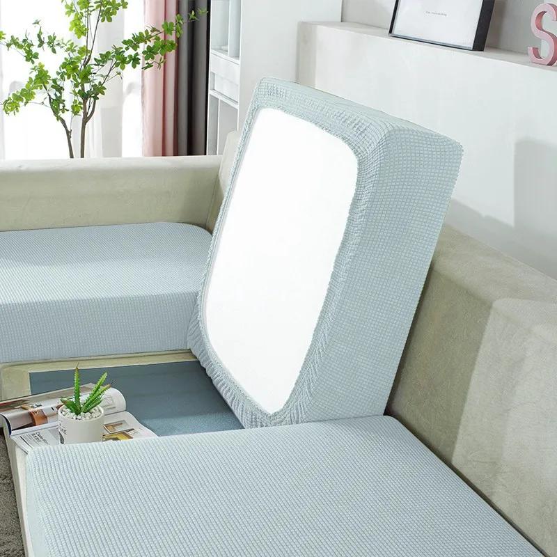 Stretch Spandex Sectional Sofa Cover Slipcovers for L-Shaped Couches Modern Living Room Protector Washable Removable Covers