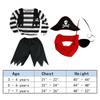 Boy Pirate Costume Cosplay Kids Pirate Accessories Cute Pretend Play Costumes Children Dress up for Halloween Role Play