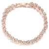 Heart-Shaped Rhinestone Silver-Plated Bracelet: Women's Crystal Fashion Hand Ornament