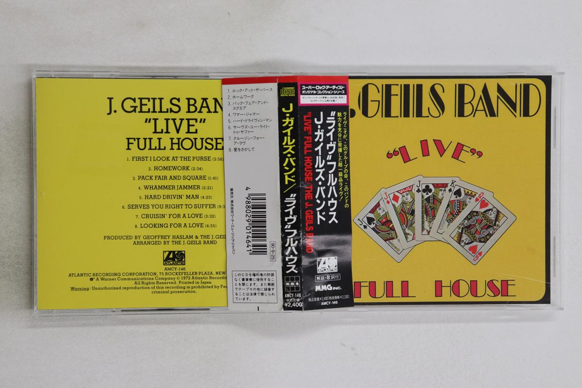 

CD J. GEILS BAND - Live Full House AMCY146 Atlantic 1990 Japan Obi Rock Used