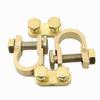 2Pcs Heavy Duty Brass Battery Terminals for Secure Connections and Extended Use