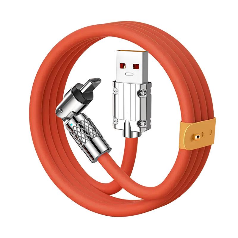 2m 540° Rotating 120W Fast Charging Cable for Apple, Android & Huawei