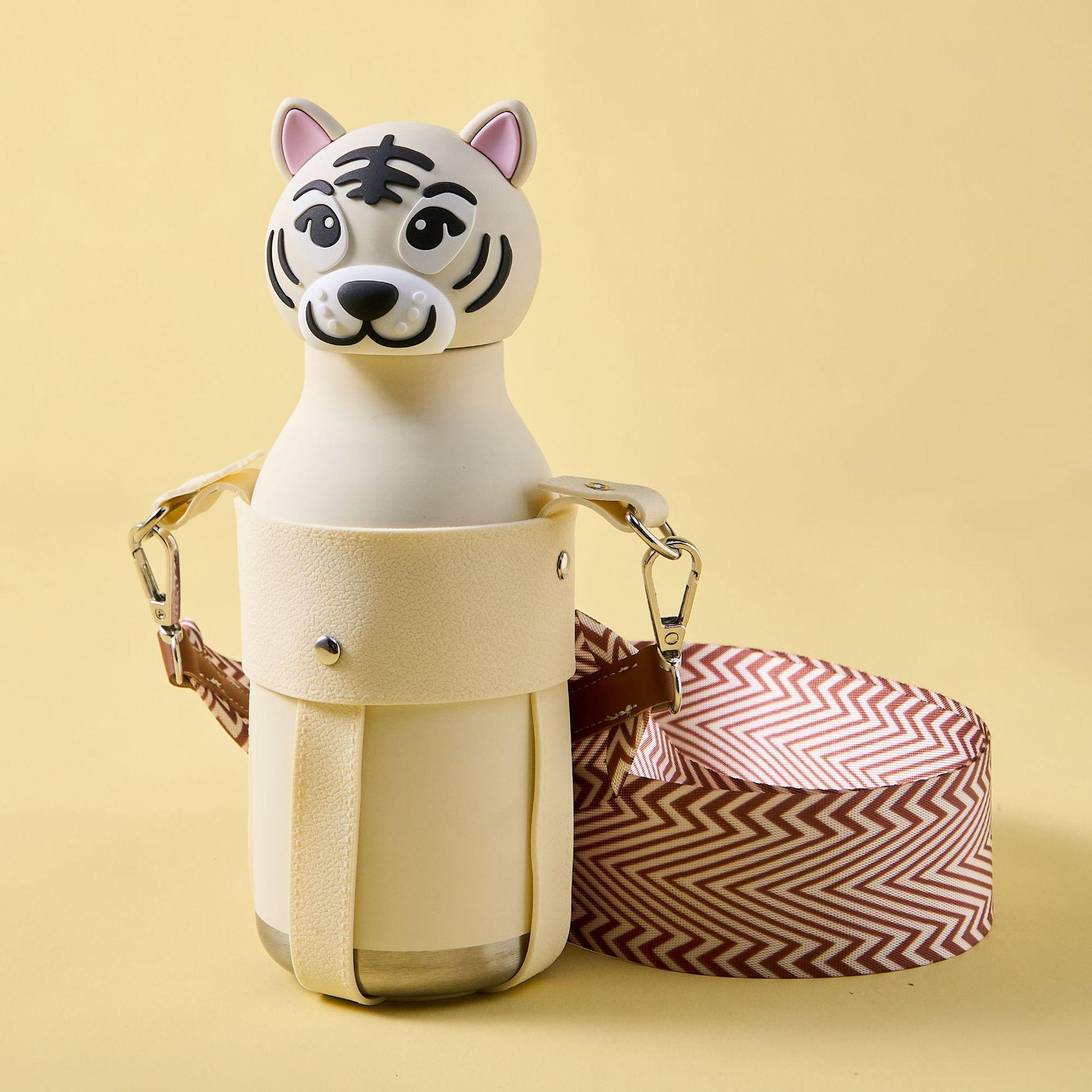 

Термокухоль для дітей 450 мл, креативний дизайн тварини, з кришкою-головою тварини 450ml