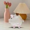 Piggy Bank Glass Pig Figurine Decorative Ornament Lovely Mini Animal Canister Jar