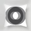 Black and White Gray Geometric Simple Print Pattern Luxury Home Decoration Pillowcase Living Room Sofa Car Cushion Cover