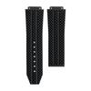 25x19mm Soft Nature Rubber Watchband Convex End For Hublot Strap For Big Bang Series Men Strap Stainless Fold Buckle Screwdriver