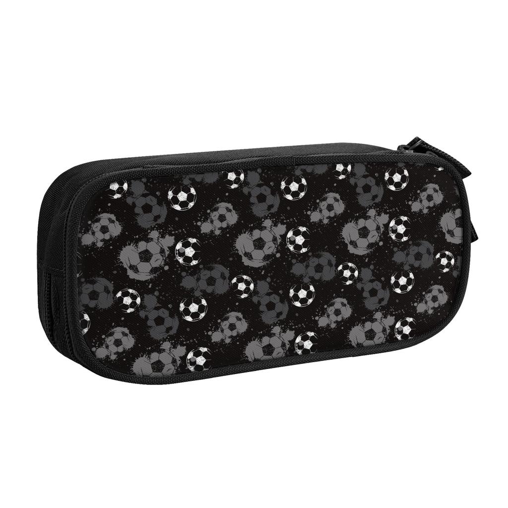 Cartoon Soccer Ball Football Pencil Cases New Pen Box Bags Student Big Capacity School Supplies Zipper Pencilcases