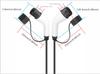 European Standard Dual-Head 16A/32A AC Portable Charger with Multiple Power Options