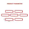 Hood Engine Air Vent Decoration Cover Red Trim Sticker For Jeep Wrangler JL Gladiator JT 2018-2025