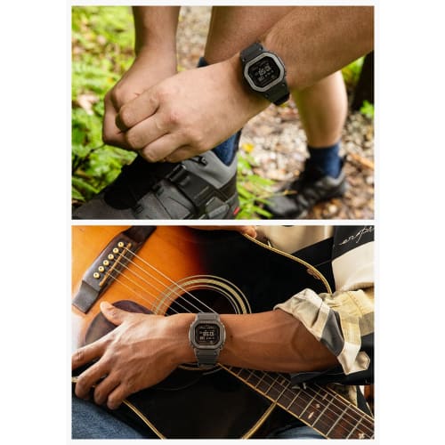 Casio G-Shock G-SQUAD Watch with Bluetooth Heart Rate Monitor, DW-H5600MB-8JR, Men's, Gray