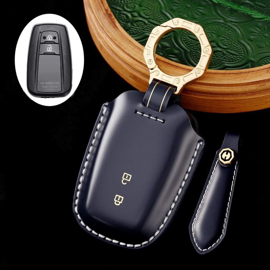 2024 Genuine Leather Key Cover for Toyota Highlander & Asia Dragon with Premium Gift Box