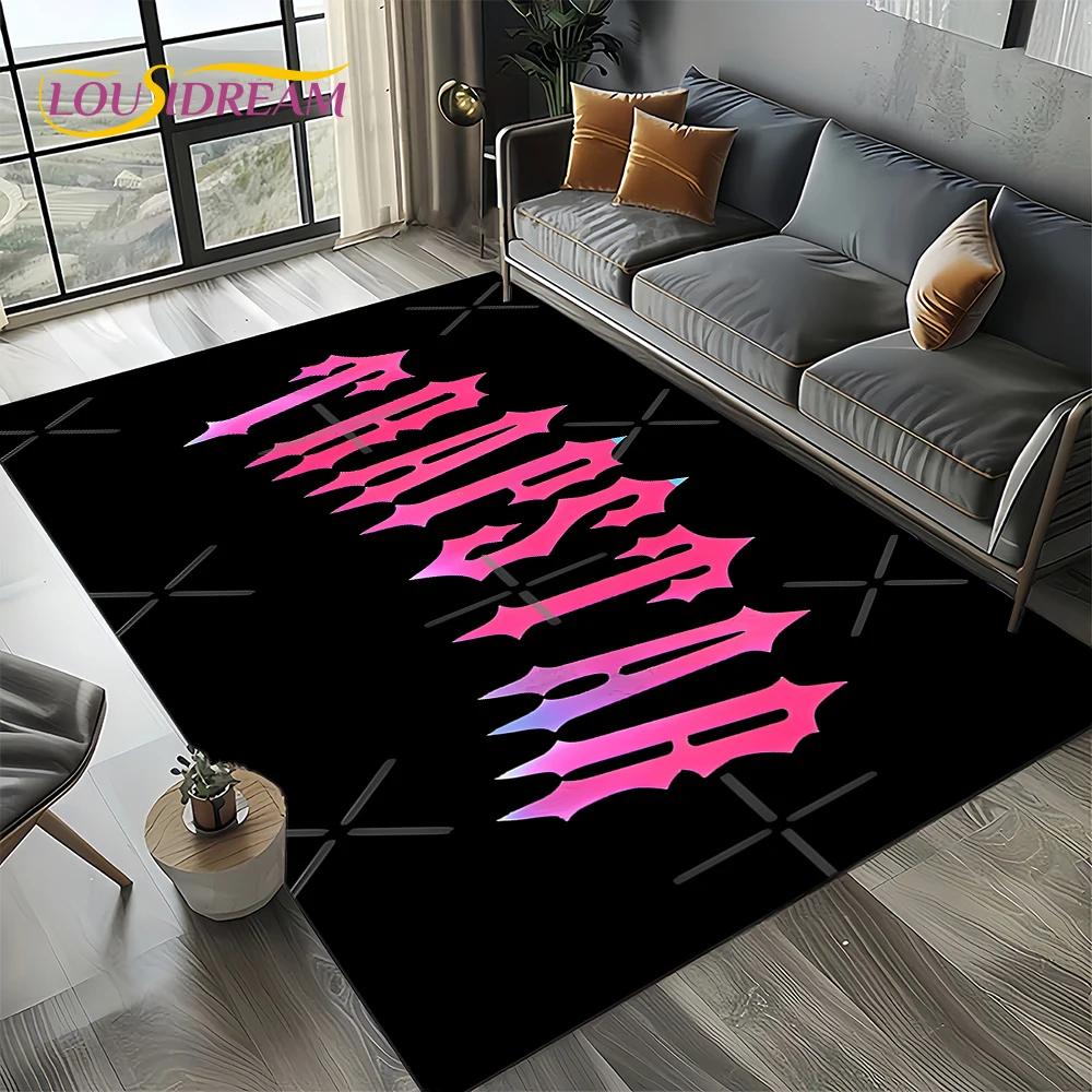 3D Fashion Trapstar London Logo Carpet Rug for Bedroom Living Room Home Sofa Decoration,Children Game Large Decor Floor Mat Gift