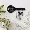 Storage Creative Wooden Organizer Key Frame Wall Mounted Modern Wall Storage Hook Boxwood Retro Hanging Storage Rack Clothing