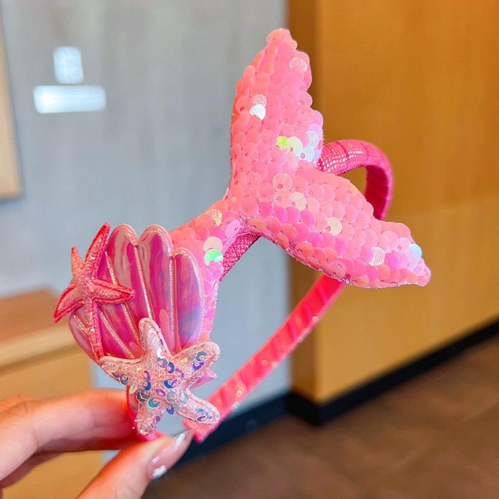 Princess Laser Sequin Children Headband Cute Hair Hoop New Hair Holder  Hair Ornament