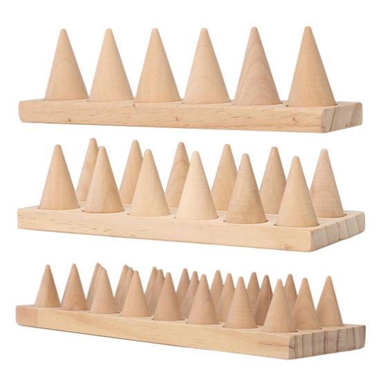 Ring Display Stand Modern Reusable Burr-free 6/12/24 Holder Jewelry Tray Commercial Use