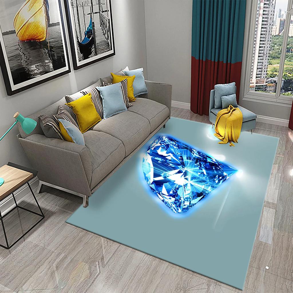 Błyszczący Dywan Diamentowy do Dekoracji Salonu Balkonu Sypialni Miękki Dywan do Pokoju Dziecięcego Dywanik do Salonu Łazienki Maty Antypoślizgowe