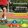 Durable Thickened Football Training Markers: Round Mouth Obstacle Cones