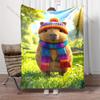 Multi-size Cute Capybaras Art Pattern Blanket Warm Soft Fluffy Kids and Adult Sofa Bed Throw Blanket Outdoor Travel Camping
