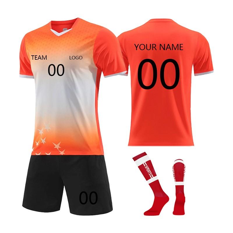 Personlig skjortesett for menn jenter med navnenummer Spesialtilpassede fotballdrakter for gutter treningsdress