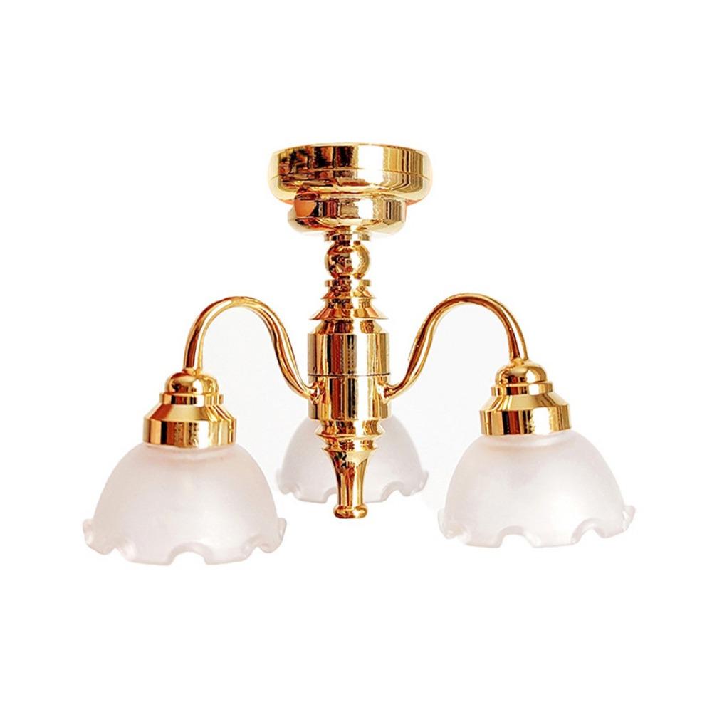 1/12 Scale Dollhouse Table Lamp Battery Operated LED Wall Sconces  Micro Landscape
