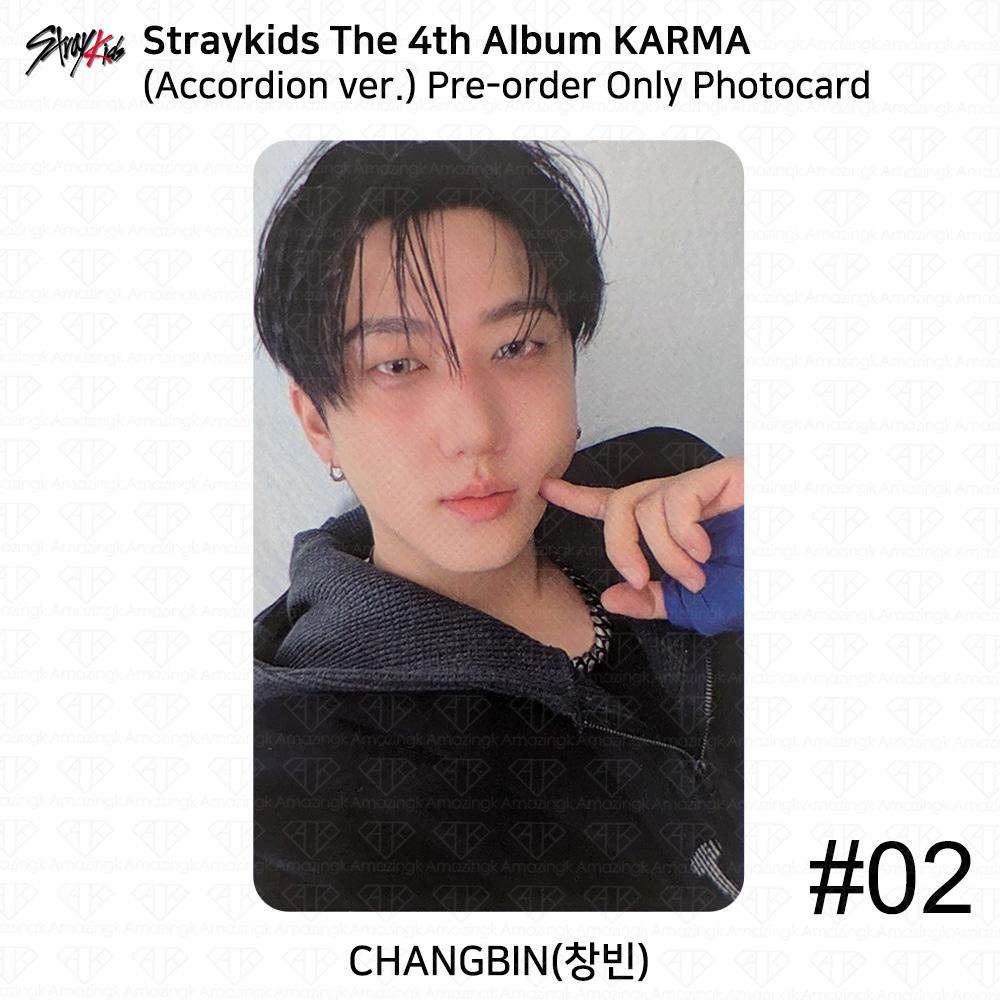 Stray Kids 4. Album Karma wersja Akordeon Oficjalna Fotokarta
