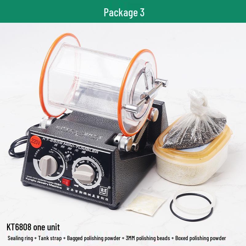 Gold & Silver Jewelry Polisher - Small Tumbler for Coins, Wenwan Walnuts & More