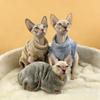Warm Fleece Pet Bodysuit Hairless Cats Sphynx Devon Rex Leopard Cat Four-Legged Winter Coat