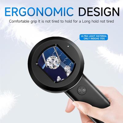 Handheld Digital Microscope With 2Inch LCD Screen Adjustable LED Lights For Coin Inspection Jewelry Analysis