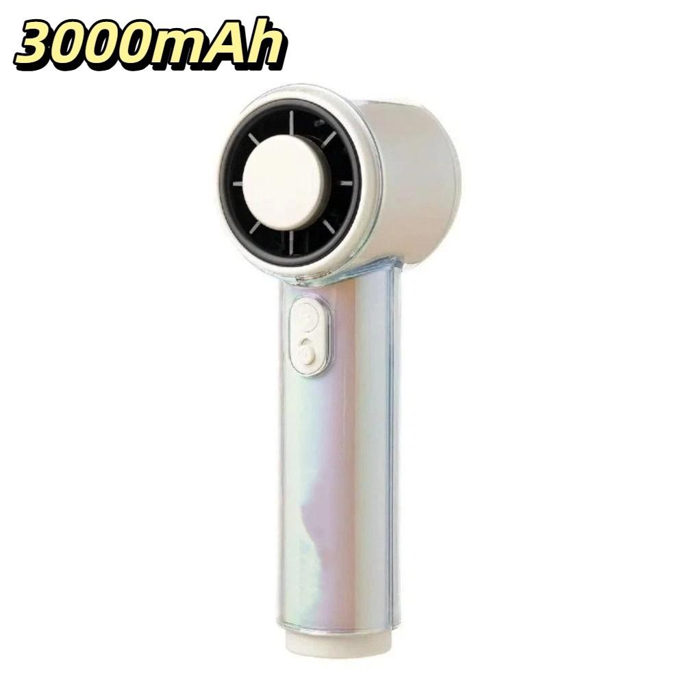 High-Speed Airflow Portable Handheld Fan Smart Digital Display USB Rechargeable Fan  Travel