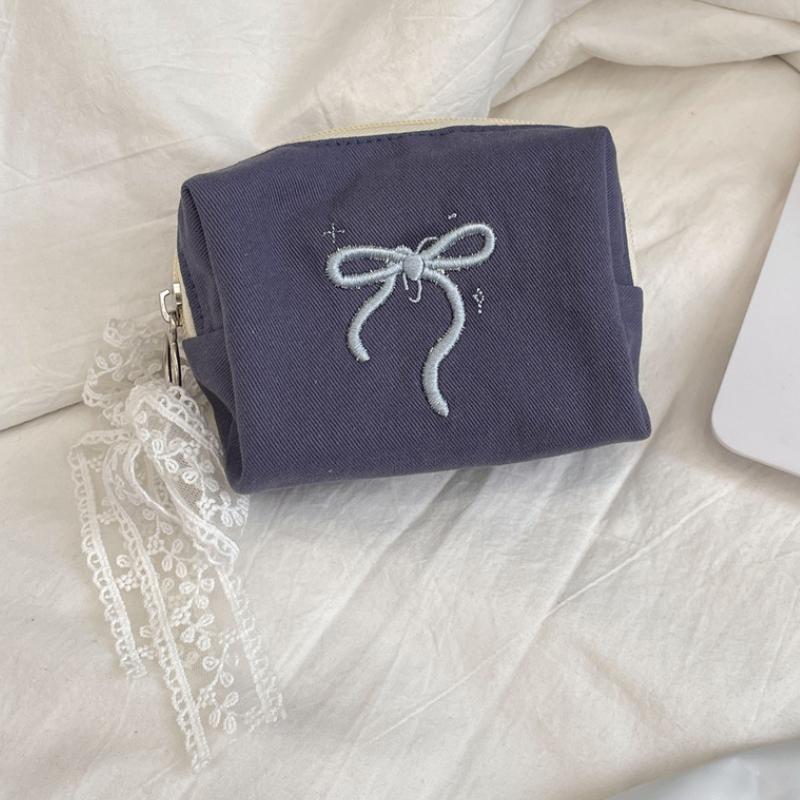 Mini Cute Square Cosmetic Bag Women Portable Earphones Lipstick Cosmetics Storage Pouch Small Makeup Zipper Bags