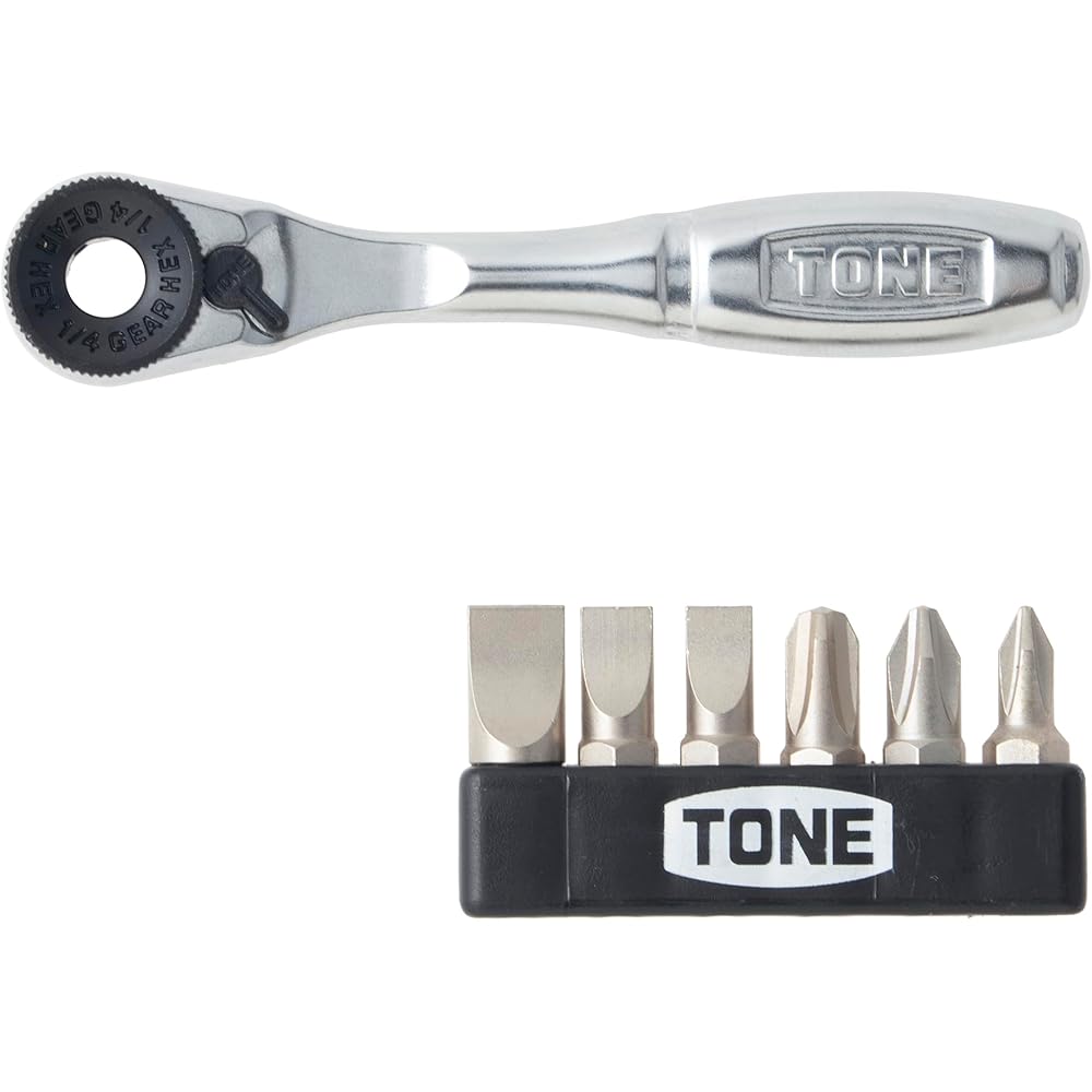 Tone Bit Ratchet Set BR6S 7-Piece with Bit Insert and Durable Design