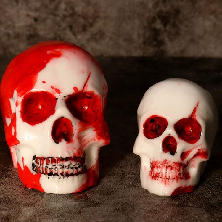 Halloween Skull Silicone Molds,Skull Candle Making Mold DIY Home Decoration Mold