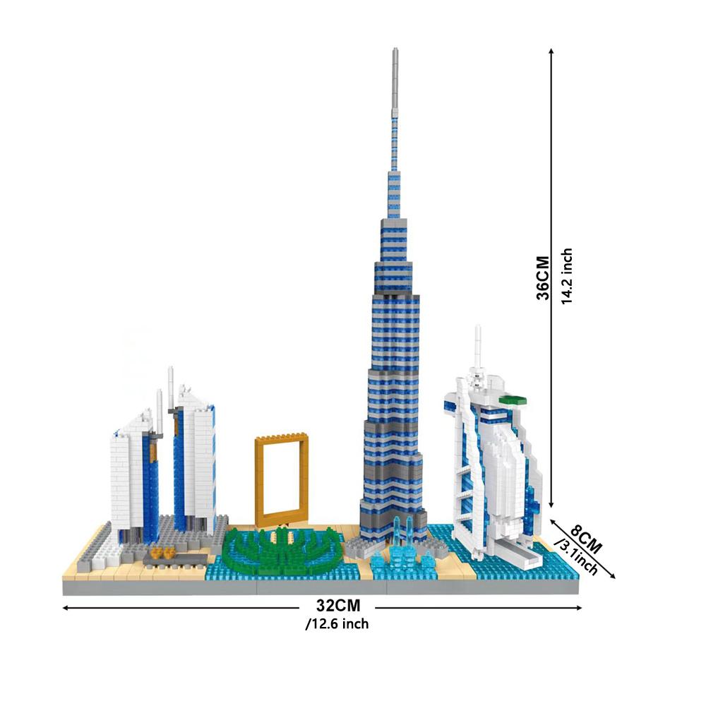 High-Quality Knew High-Quality Built High-Quality Dubai High-Quality Skyline High-Quality Building High-Quality Block High-Quality Models in bag