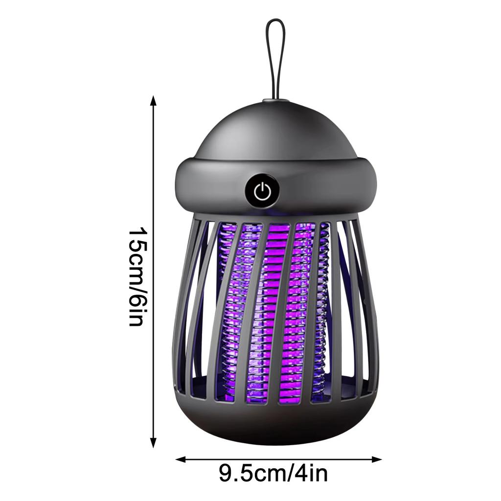 Electric Mosquito Killer Lamp with USB Power Insect Zapper & Night Light for Bedroom Outdoor Fly Trap with Shock-Proof Design