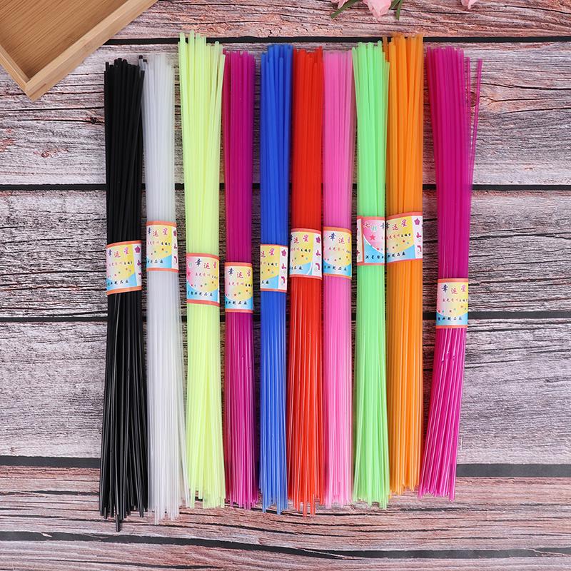 350Pcs Children Diy Folded Star Plastic Straw Lucky Transparent Tube Origami