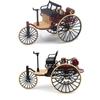 Retro Alloy Three-Wheeled Classic Car Model: 1:12 Scale Adult Toy Ornament