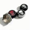 4 Stück Totenkopf-Logo-Emblem Auto-Radnabenkappen 60MM Clips 56MM Räder Nabe Hohe Kappe Felge Radkappen Staubschutz Ersatzzubehör