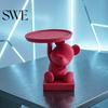 Desk Tidy Polar Bear Key Dish Bowl for Entryway Table 3D Printed Cute Statue Storage Tray with Cartoon Animal Figurine Candy Indoor Home Decor