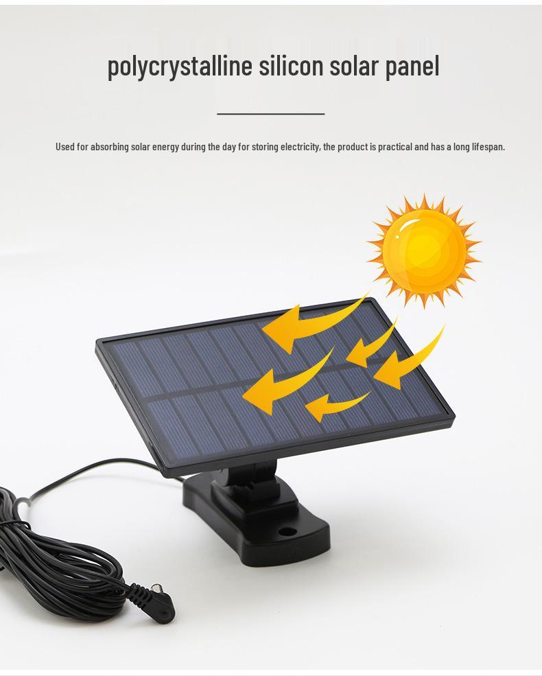 Triple-Head Rotatable Solar Outdoor Wall Lamp for Streets and Courtyards