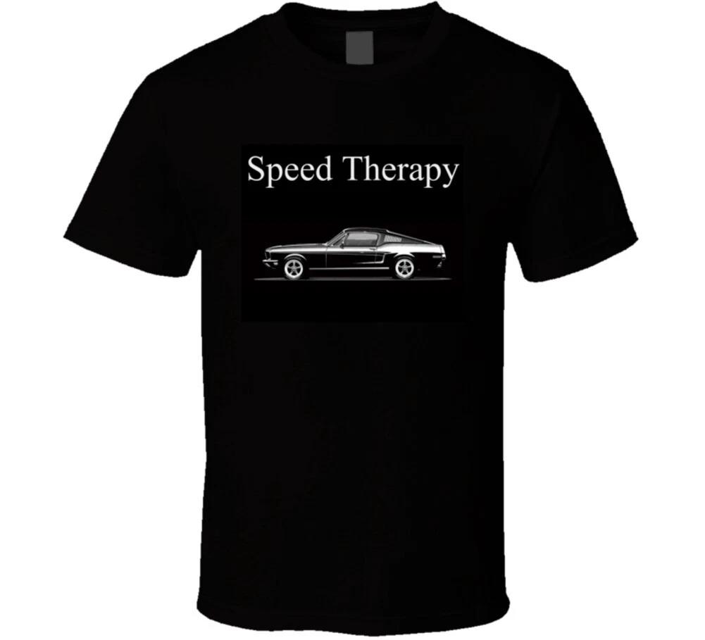 Speed Therapy 1968 Mustang Fastback Musclecar Gt Pony Race 67 68 T Shirt 4XL