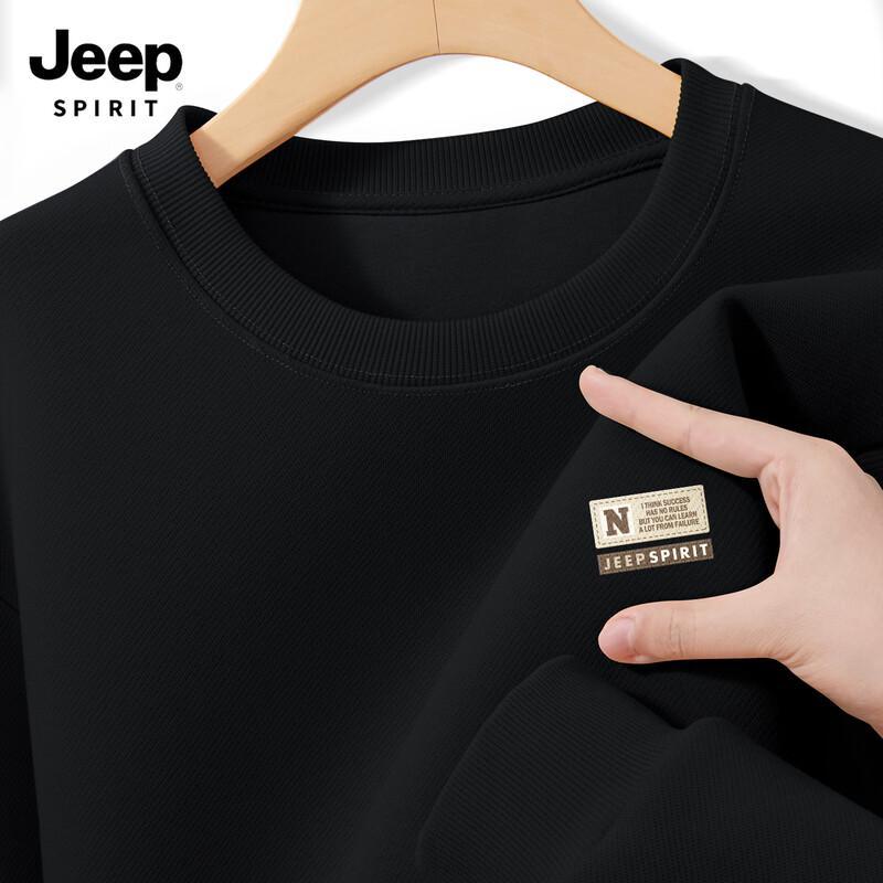 JEEP SPIRIT Men's 2025 Casual Crew Neck Sweatshirt
