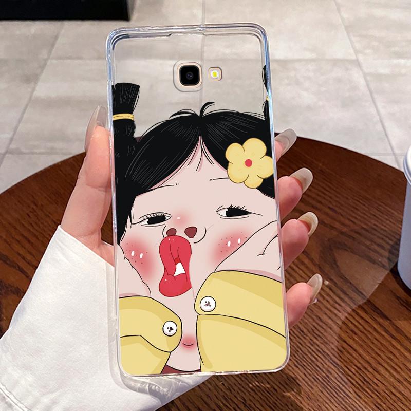 Für Samsung Galaxy J4 Plus Hülle SM-J415F Ästhetisch Niedliche Katze Astronaut Transparent Handyhülle Für Samsung J4Prime 2018 Rückseite