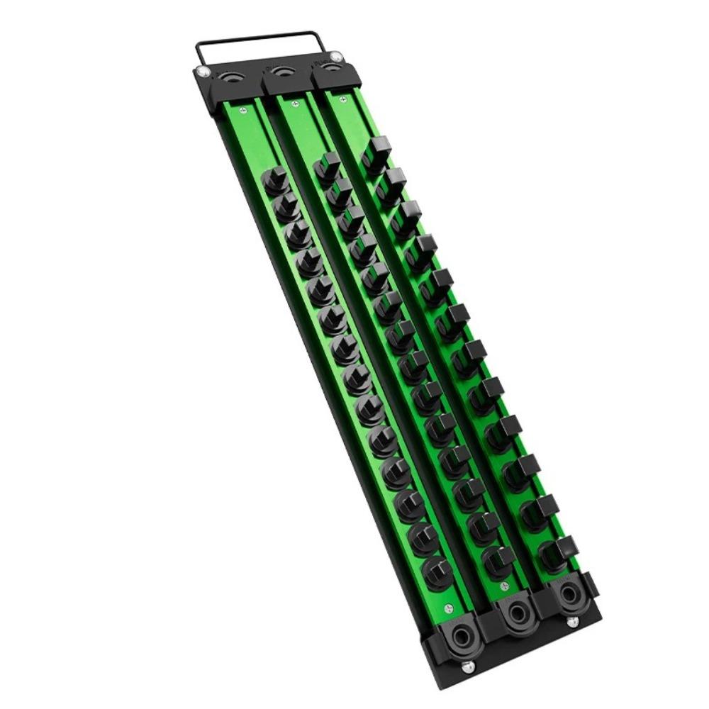 360° Rotating Plug Plate Socket Clip Rail Holder Heavy Duty Socket Rack  Absorption Device Holder