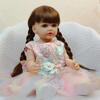 55 CM Vollen Weichen Silikon Körper Reborn Baby Mädchen Puppe Spielzeug Lebensechte Prinzessin Kleinkind Kunst Bebe Geburtstag Geschenke für Kind