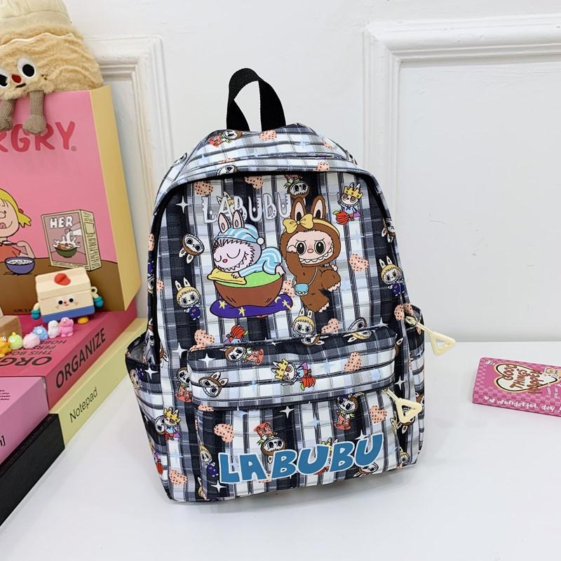 

School bag new baby children Labu cloth love backpack large capacity чорний