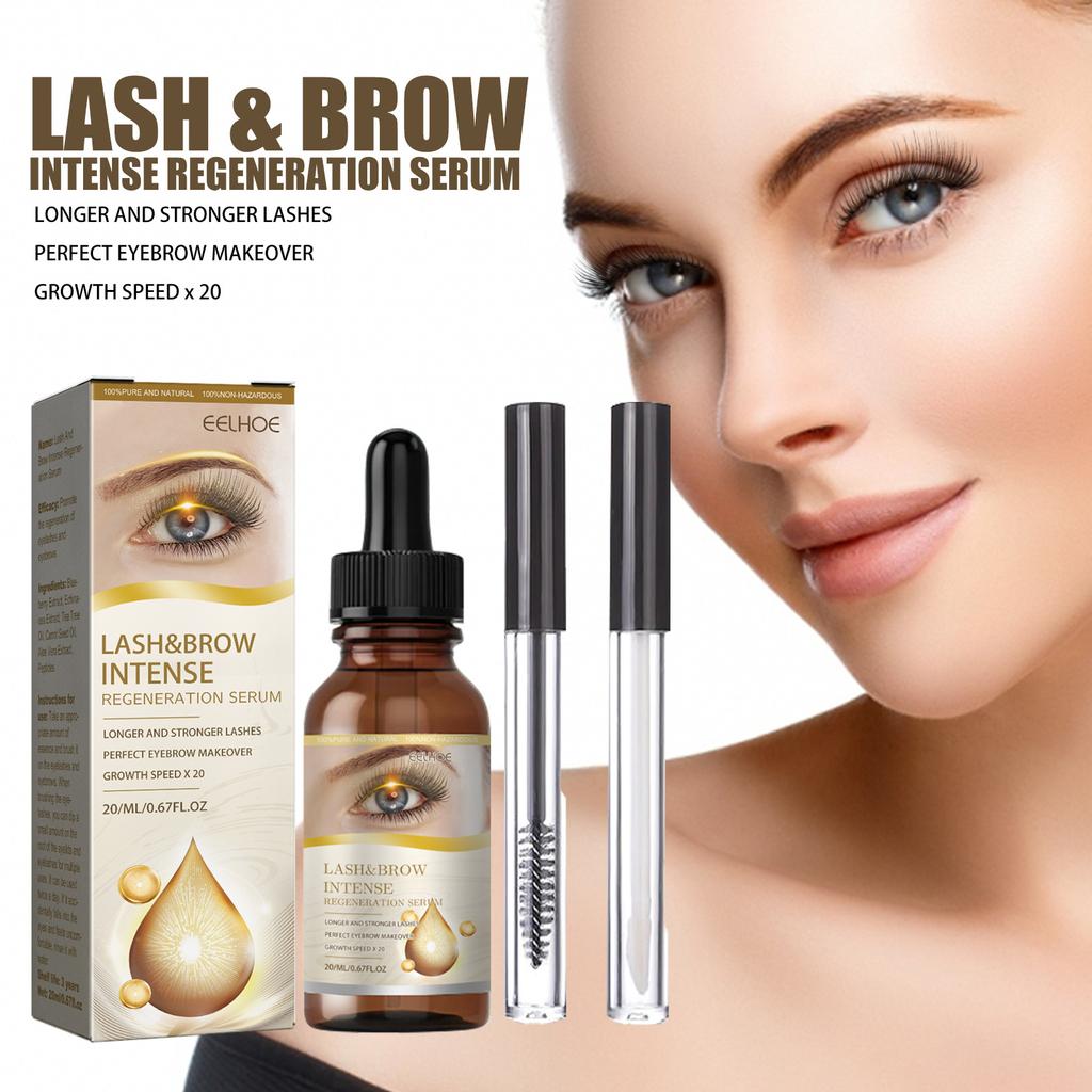 Gentle and Traceless Eyelash Liquid, with Long, Curly and Beautiful Eyelashes. Moisturizing Eyebrows with Dark and Dense Eyelash Liquid