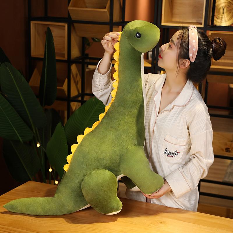 50Cm Cute Tanystropheus Dinosaur Plush Toy Stuffed Blue Green Pink Dino Cartoon Animal Plushie Birthday Gift